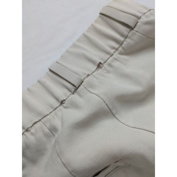 H&M Pants Womens Size 4 High Rise Pleated Straight Leg Khaki Pockets Preppy‎ - Picture 2 of 11